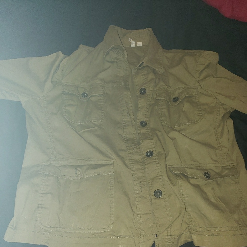 Army green military jacket